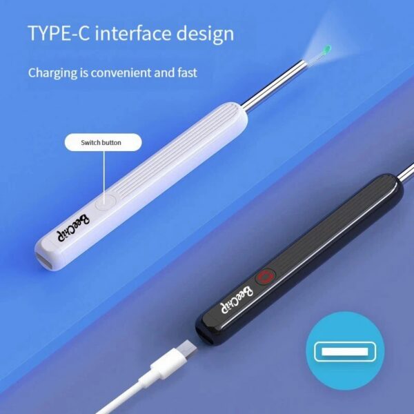 Wireless WiFi Pick Otoscope Camera Borescope Luminous Wax Cleaning Teeth Oral Inspection Health Care Ear Cleaner