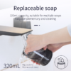 Automatic Liquid Soap Dispenser Sensor Foam hine with Temperature Display USB Rechargeable Hand washer for Kitchen Bathroom