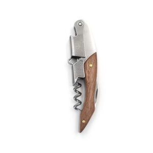 c46ea17ff43c2bbc 1pc Stainless Steel Wood Handle Professional Wine Opener Portable Screw Corkscrew Multifunction Beer Cap Bottle