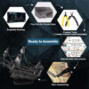 c4844fb1a2e11379 Piececool 3D Metal Puzzles Pirate Ship Building Blocks The Queen Anne's Revenge DIY Boat Toys Jigsaw Christmas Gifts for Adult