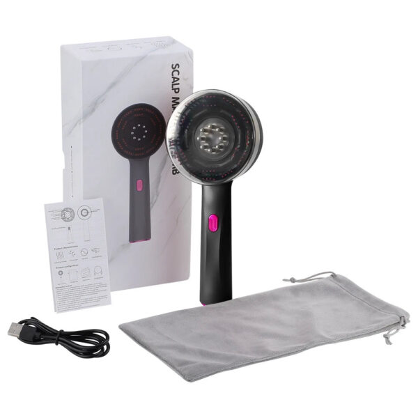 c48aa1caf5bf588e Electric Vibration Massage Comb Red Light Therapy Hair Growth Massage Scalp Brush Anti Hair Loss Liquid Oil Applicator Hair Care