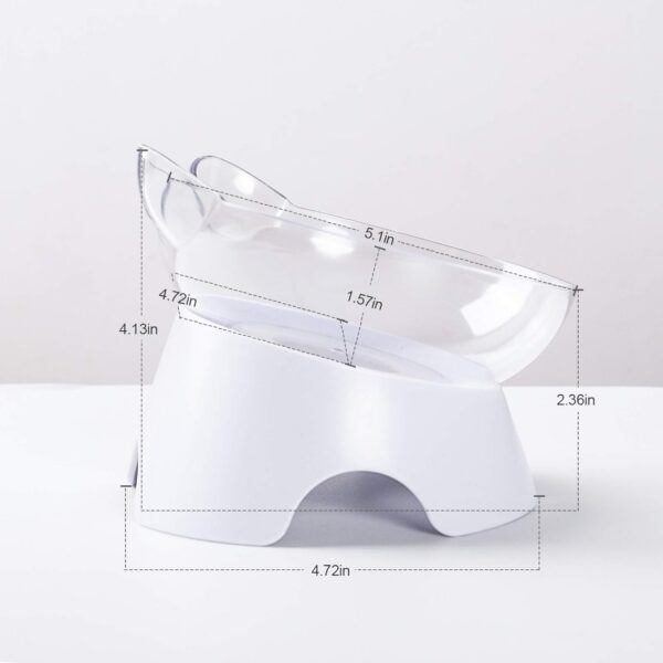 MILIFUN Raised Cat Food Bowls with Stand, Cat Dishes for Food or Water, Cat Tilted Bowl, Pet Dish with Stand