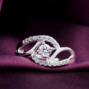 c4979c9d99acc31c New Streetwear Sier Color Shiny Zircon Diamond for Women Wedding Party Gifts Fine Jewelry Engagement Rings