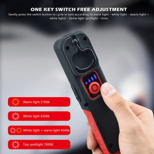 Detaig Tools USB Flashlight Inspection Light Car Paint Finish Lamp Scan Swirl Multifunction Auto Repair Working Lights