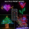 App DIY Picture Text Led Display Smart String Light RGB LED Bluetooth Control Curtain Lights