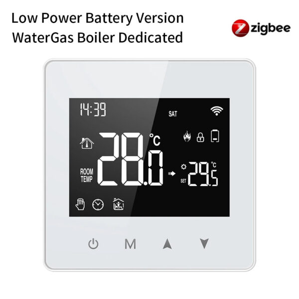 c4ac87b73645d3be AVATTO Tuya WiFi/ZigBee Smart Thermostat,Low Power Battery Water Gas Boiler Temperature Controller For Alexa Google Home Alice