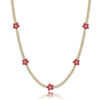 c4bbf9b4fa940427 Wong Rain 100% Sterling Sier Flower Lab Sapphire Emerald High Carbon Diamonds Gemstone Tennis Chain Necklace Fine Jewelry