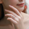 NEW Fashion Double Butterfly for Women Sier Clear Zircon Lab Diamond Wedding Engagement Ring Gift Jewelry Wholesale
