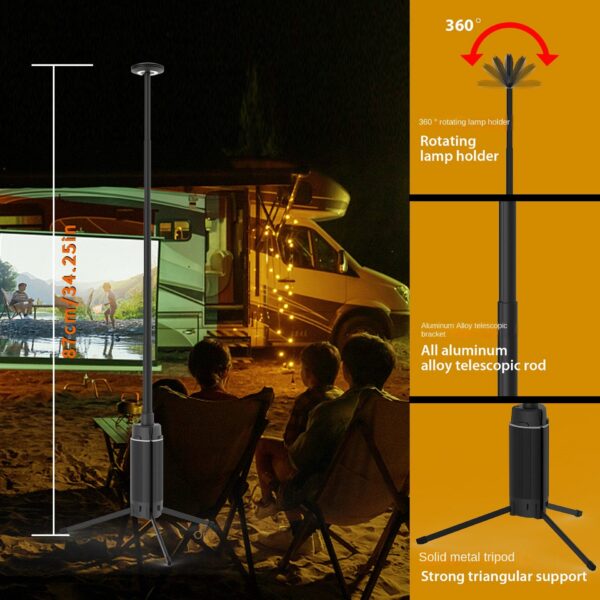 c4d48109c6eeda27 Outdoor Charging LED Camping Light for Work, Portable Telescopic Ultra High Brighess Lighting