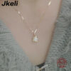 Jkeli Sterling Sier Plated 14k Gold Shiny Zircon Flower Bracelet for Women Girl Korean Temperament Exquisite Jewelry Gifts