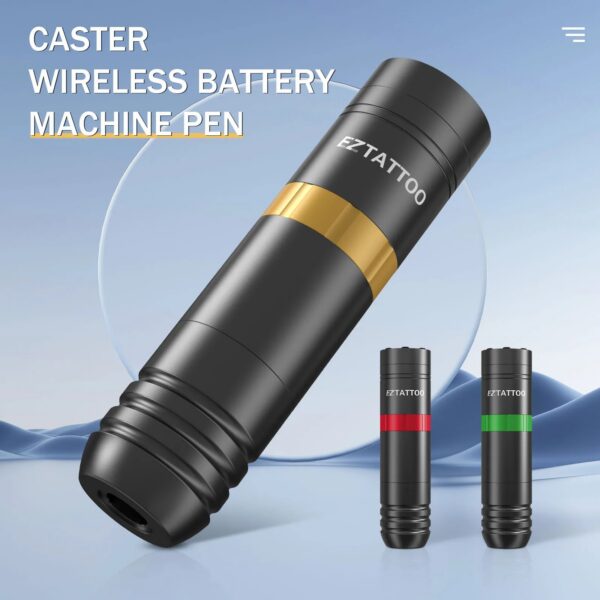 c4d5b68a470a5657 EZ Caster Wireless Cartridge Tattoo Machine pen Rotaty Battery Pen with Portable Power Pack 1500mAh LED Digital Display