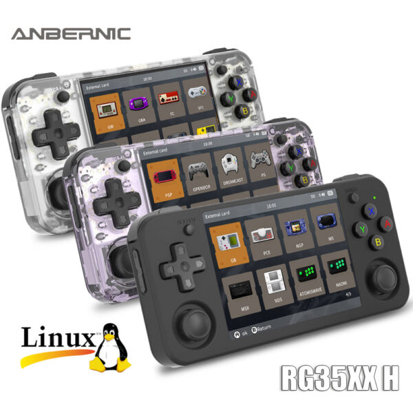 ANBERNIC RG35XX H Hand-held Consoles For Playing Video 3.5-inch IPS 640*480 Screen Retro Game Player 3300 mAh 5000+ Games