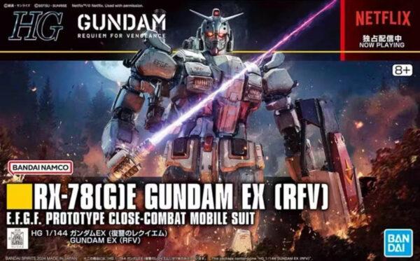 Bandai In Stock HG 1/144 Original box RX-78 G E GUNDAM EX  RFV Aninm full Action Assembly Figure Model Toy Gifts for KIDSSOLDIER
