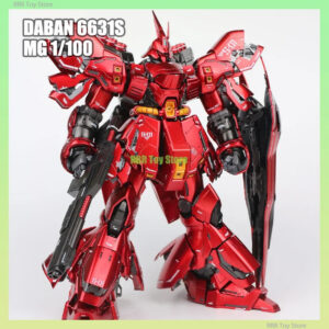 c4f8837a8e667584 DABAN 6631S MG 1/100 Sazabi Electroplated Ver Assembly Model Kit Action Figures Robot Figuine Plastic Model Kids Hobby Toy GIfts