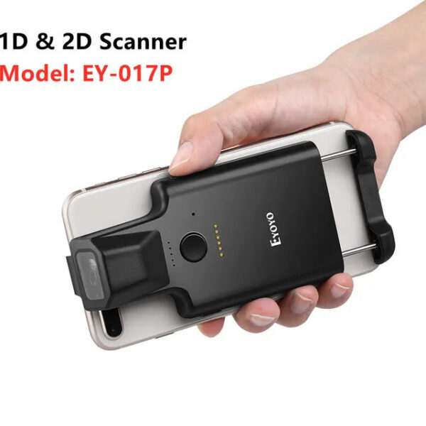 c4fc11a2e272d12c Eyoyo EY-017 2D Back Clip Bluetooth Scanner Portable Barcode Data Matrix 1D QR Bar Code Reader Android IOS System