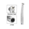 Dental High Speed LED E-Generator Handpiece 2/4 Holes Standard Head Push Button Ceramic Bearing Dentist Tips Triple Water