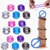 c527b8e3f26fe309 Crystal Silicone Penis Ring Semen Lock Ring Sex Toys for Adults Men Long Delay Ejaculation Penis Cock Ring Sexes Accessoires