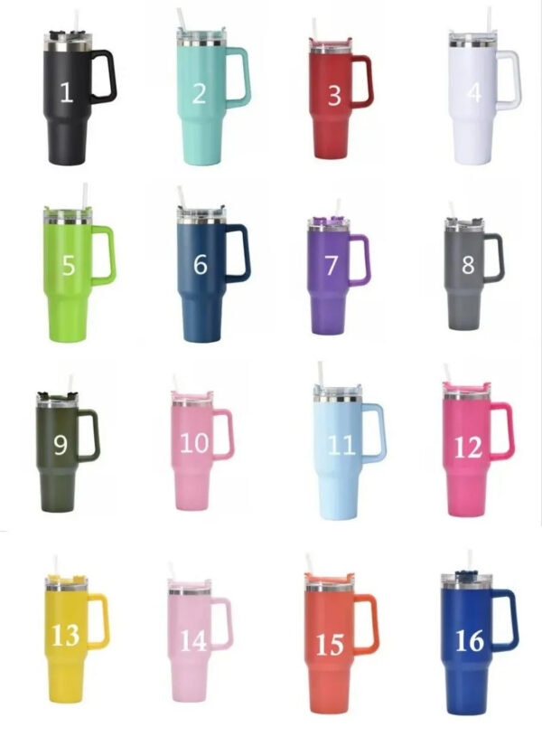 c536255cdc762eb3 Pink Sten leys 40oz Mugs Tumblers With Handle Insulated Tumbler Lids Straw Stainless Steel Coffee Termos Cup ready to ship 10.25