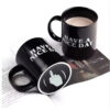 Vertical Middle Finger Creative Mug Anime Films and Teion Products Funny Ceramic Coffee Breakfast Cup Christmas Gift
