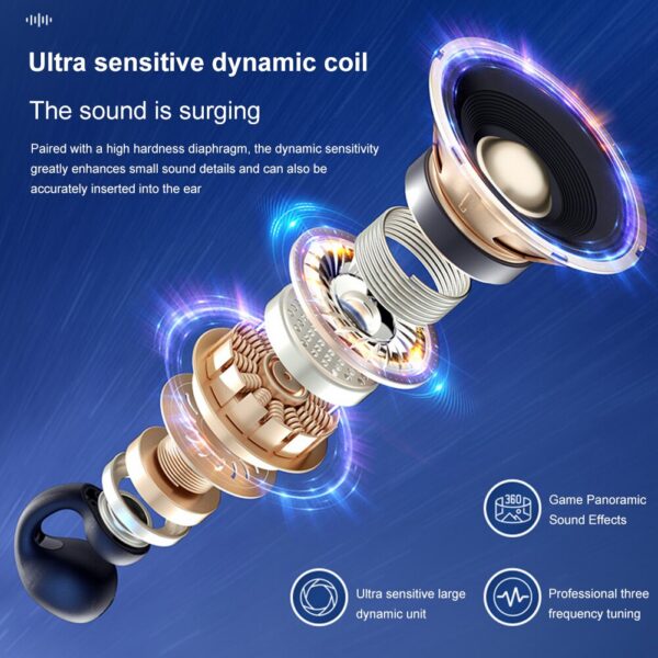 c594a28723156c2a T75 Wireless Bluetooth Earphones Headphones Outdoor Sports Headset 5.3 With Charging Bin Display Touch Control Earbuds for Muisc