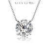 c5a1d3d6a8a3581b Moissanite Diamond 6.5mm 1CT Woman Pendant Sier Necklace For Women Chains Party Bridal Fine Jewelry