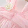 c5a7c143d5d22155 Sweet Flower Fairy Baby Girl Party Dresses Summer Solid Color Mesh Princess Evening Dress Kids Costume 0 to 3 Years Old Children