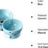 Y YHY Raised Cat Food Bowl Set, Ceramic, Tilted Elevated Bowls, 2 Bowls, 3.6 in & 3 in, White
