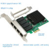 Full Gigabit Card Pcie1x To 4-port Server Network Ports Exsi Aggregation Unraid Software Router 8111h