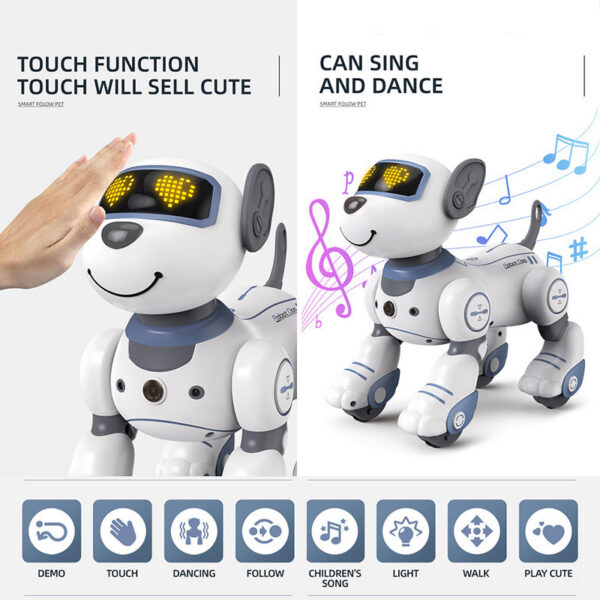 c5b5b01f8fbbf815 Intelligent Remote Control Robot Dog Electronic Stunt Voice Command Programmable Touch-sense Music Song Children's Toys for Boys
