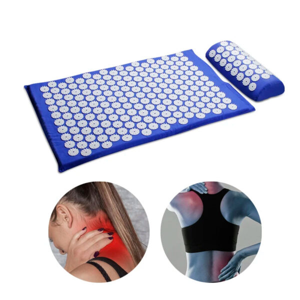 c5beea84fa481cc0 62*38cm Massager Cushion Massage Mat Acupressure Relieve Back Body Pain Spike Mat Acupuncture Yoga Mat/Pillow