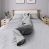 c5bf7f740d57334a Foppla Schlafkissen, grau, 360°-Wickelung, tragbar, weich und bequem, bewegliche Schlafdecke, hält warm, waschbar, sensorische Schlafkapsel für Kinder und Erwachsene