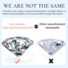 c5cb1c8ba5f09a51 GRA Certified Moissanite Diamond Classic Round Pendant Necklace for Women Sterling Sier Chain Wedding Fine Jewelry