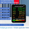 c5d785d015ad1a93 6 In 1 Quality Monitor Multifunctional Automatic Indoor Office Wall Hanging Screen Display Air Detector