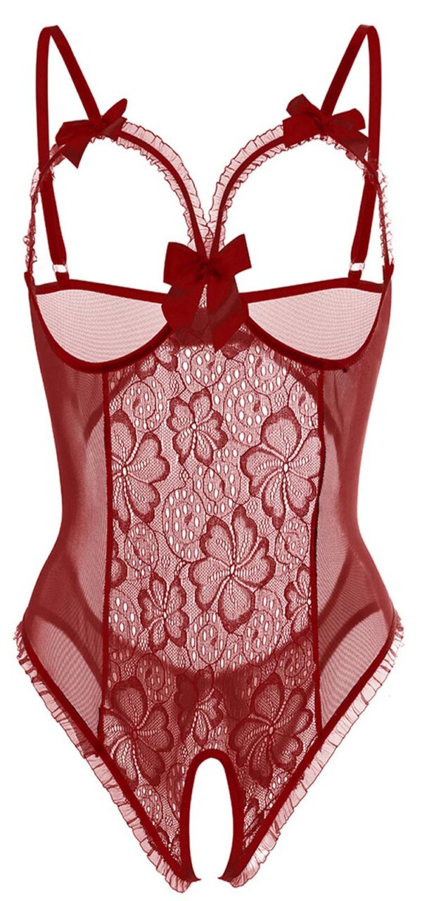 c60d66a12f069b98 Lingerie for Women Sexy Teddy One-Piece Lace Babydoll Bodysuit Nightie Plus Size