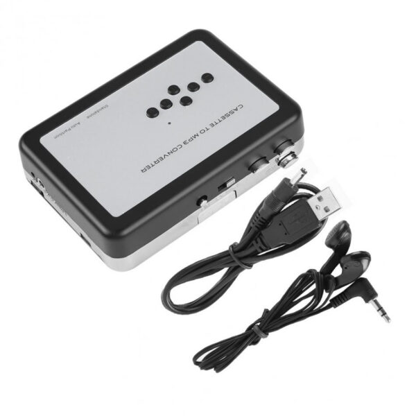 Portable Player Standalone Audio Music Recorder Cassette Tape to MP3 Converter Save into USB Flash Drive