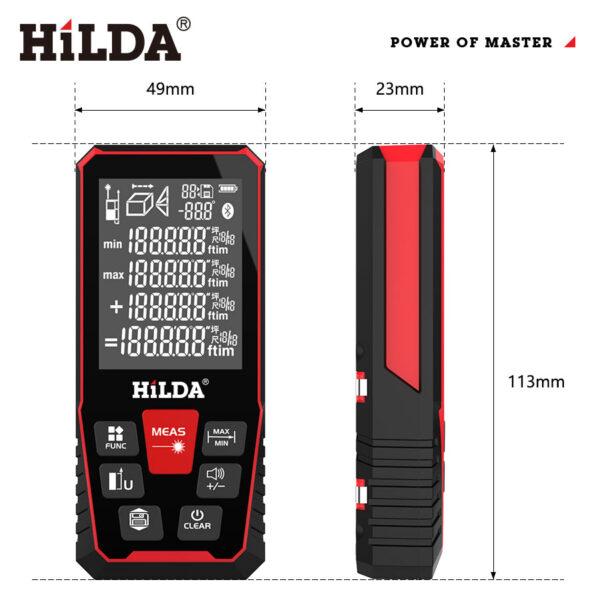 c618086789dfb074 Laser Distance 100M/120M Rangefinder profesional meter laser range finder Ruler Test Tool