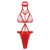 c61ad227942a9d3b Porn Sexy Lingerie Bodysuit Women Underwear Leather Mesh Zipper Erotic Sensual Lingerie Woman Latex Body Exotic Costumes