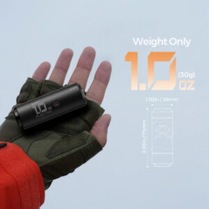 FLEXTAIL ZERO PUMP - 30g Camping Air Pump,  Portable Electric Inflator for Sleeping Pads, 1 Rechargeable Battery Included