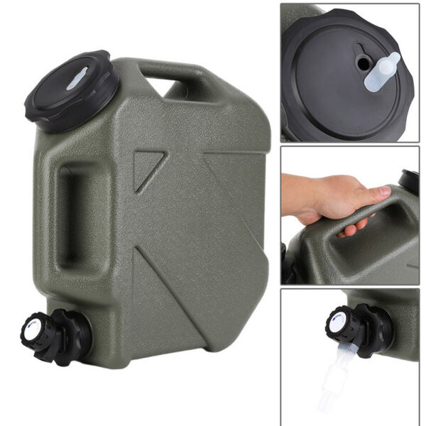 3-12L Bucket Large Capacity Portable Camp Water Bag with Detachable Faucet No Leakage for Camping Fishing Picnic Hiking
