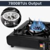c632f1ea9f76dffa SHINESTAR Dual Fuel Stove with Butane & Propane Compatibility, Portable Camping Stove for Outdoor Cooking, Propane Adapter Hose and Carrying Case Included, 7800 BTUs Output
