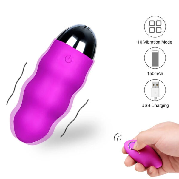 10 Speed Female Vibrator Wireless Remote Control Waterproof Silent Vibrating Egg USB Rechargeable Adult Toys