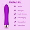 c64ab91a3bf2418f G Spot Vibrator with 10 Vibration Modes Toy, Premium Silicone Dildo Toy Anal Clitoral Nipple Stimulation, Rechargeable & Waterproof Vibrators Adult Sex Toys for Men Women Couples(Purple)
