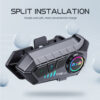 Wireless Bluetooth5.3 Motorcycle Helmet Intercom Headset Waterproof 300 m Intercomunicador Speaker Earphone