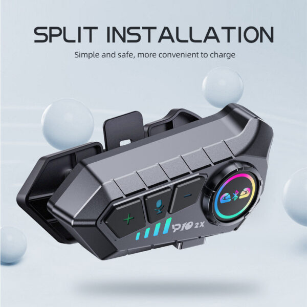Wireless Bluetooth5.3 Motorcycle Helmet Intercom Headset Waterproof 300 m Intercomunicador Speaker Earphone