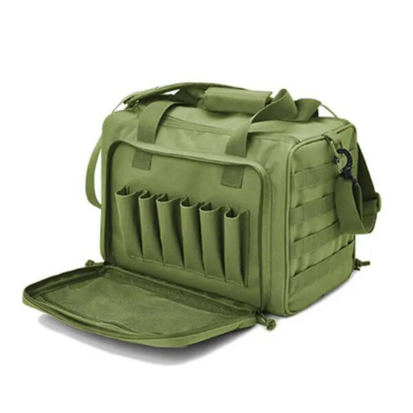 Gun Range Storage Bag Molle System Outdoor Hunting Accessory Nylon Gun Tactical Case Bags Pistol Tool Shoulder Pack Sniper Black