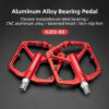 c65157254bb6e373 ROCKBROS Bike Pedals Aluminum Alloy Anti-slip Bicycle Pedals Ultralight Sealed Bearing One-piece MTB Road Mountain Cycling Pedal
