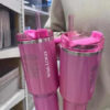 US stock Water Bottles Starbcks Winter 1:1 Target Red Tumblers Cosmo Pink Flamingo Mugs H2.0 Replica 40oz Cups With Silicone Lid and Straw Car GG0222