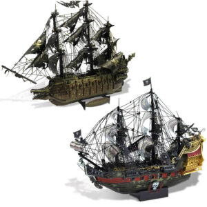 c65ac5a7c45d6649 Piececool 3D Metal Puzzles Pirate Ship Building Blocks The Queen Anne's Revenge DIY Boat Toys Jigsaw Christmas Gifts for Adult