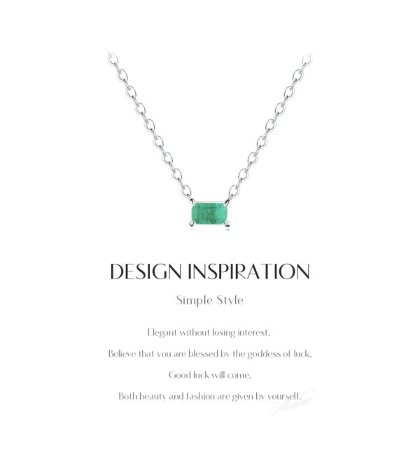 c65b76197777704e Modian Authentic 925 Sterling Silver Green Tourmaline Necklace Pendant for Women Fashion Bijoux Wedding Statement Jewelry Gifts