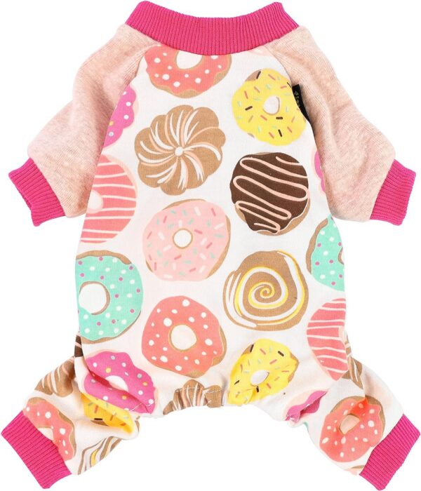 Duck Dog Pajamas, Cute Dog Clothes for Small Dogs Boy Girl, Pet Onesie Clothing, 100% Breathable Cotton, Yellow, Medium